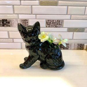 ‼️SOLD‼️ Vintage ceramic kitty plant pot